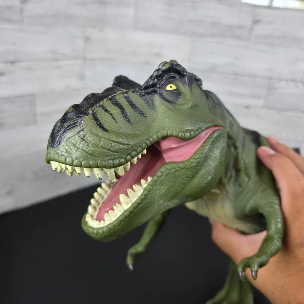 Vintage 1996 The Lost World Jurassic Park T-Rex Dinosaur Figure Kenner Green 24